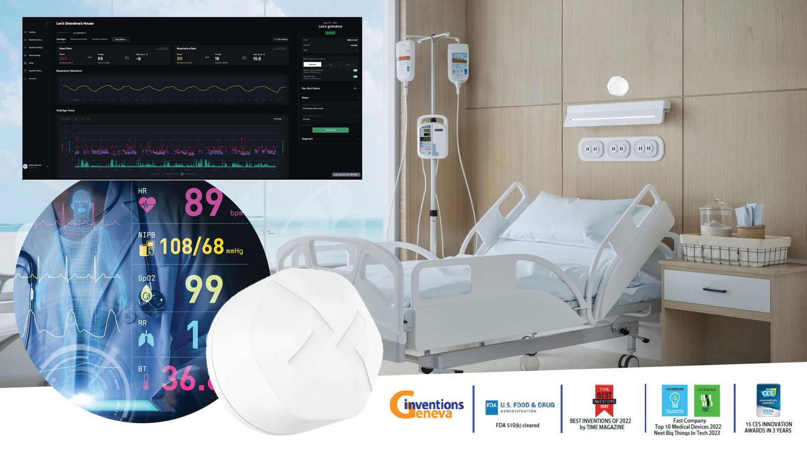 Wall-mounted Vital signs Monitor |Guardforce